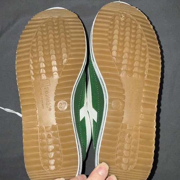 Panam Tennis Sneaker Shoe Green White NEW, Mens 9/Womens 10 - Picture 9 of 9